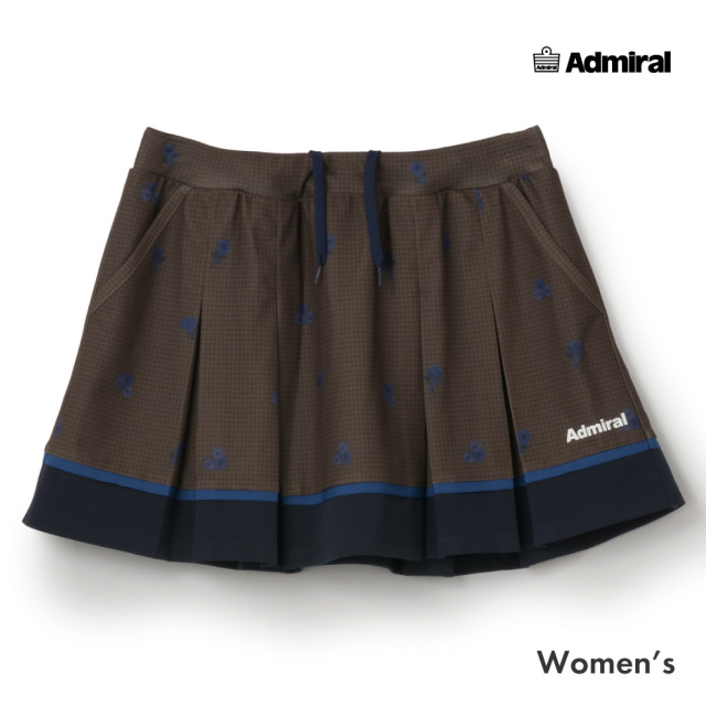 ADMIRAL フラワーチェックタックプリーツスコート　ATLA658-20 レディス　2026FW　