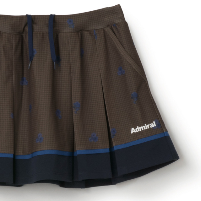 ADMIRAL フラワーチェックタックプリーツスコート　ATLA658-20 レディス　2026FW　