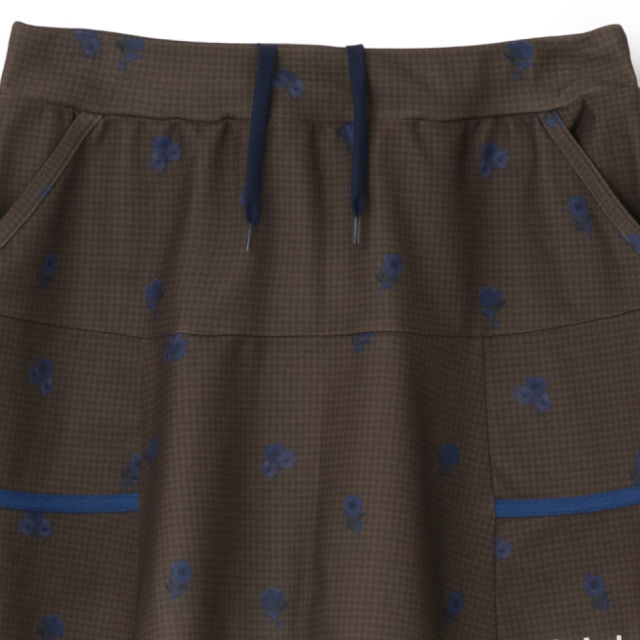 ADMIRAL フラワーチェックヘムラインスコート　ATLA659-20 レディス