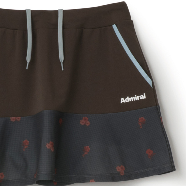 ADMIRALフラワーチェックフレアスコート　ATLA660-22 レディス