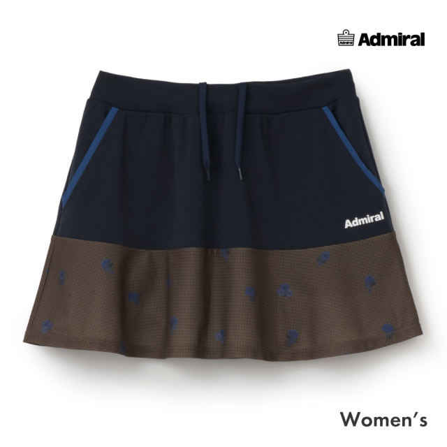 ADMIRAL フラワーチェックヘムラインスコート　ATLA660-30 レディス　2026FW