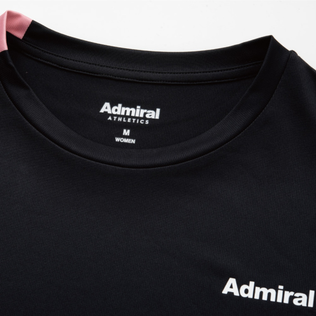 ADMIRAL　レディース　カラーアソートブロッキングTEE　ATLA628-10　2026SS　ブラック