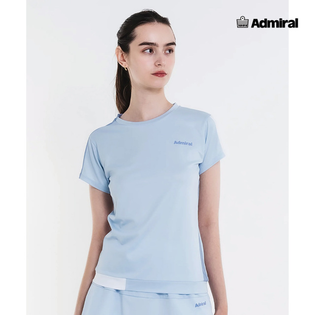 ADMIRAL レディース カラーアソートブロッキングTEE ATLA628-39 2026SS サックス