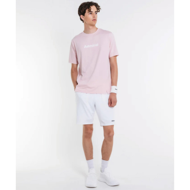 ADMIRAL メンズ スリットヘムミニマムTEE ATMA603-48 2026SS ピンク