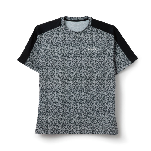 ADMIRAL　メンズ　ショルダーラインリバティプリントTEE 　ATMA606-10　2026SS　ブラック