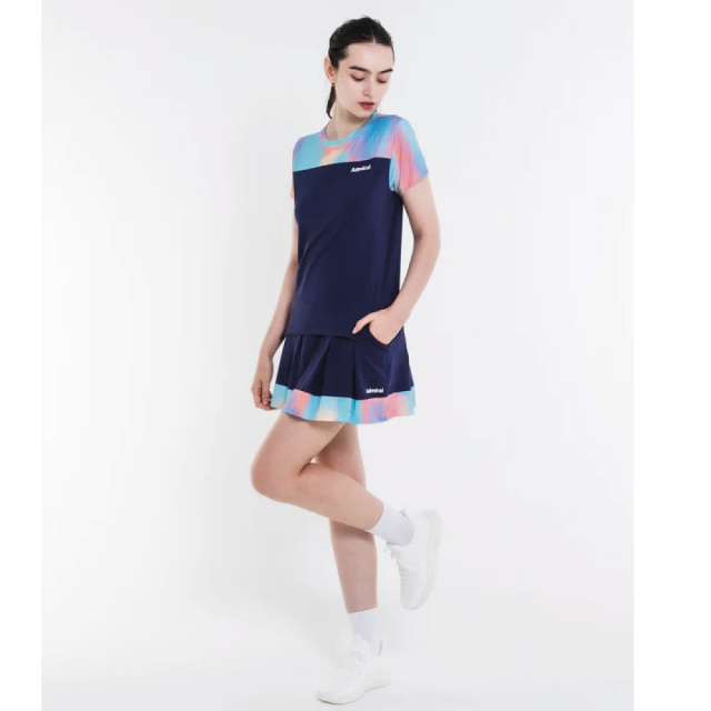ADMIRAL　レディース　スリットヘムグラフィックTEE　ATLA602-30