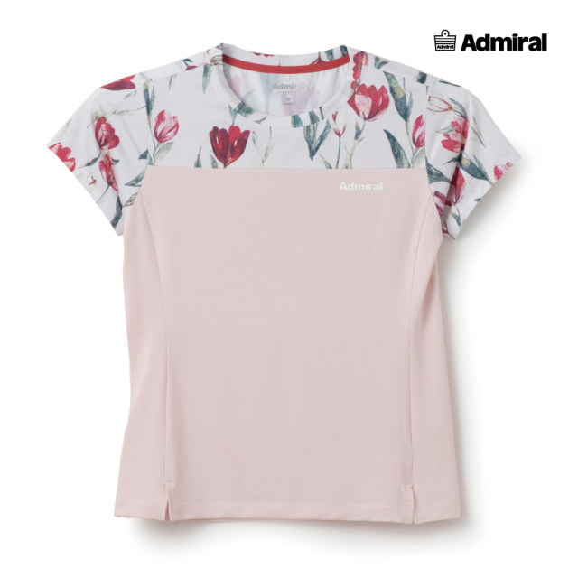 ADMIRAL レディース スリットヘムグラフィックTEE ATLA602-48 2026SS
