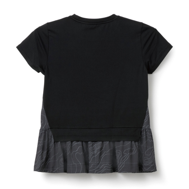 ADMIRAL　レディース　フェイクレイヤーヘムグラフィックTEE　ATLA603-10　2026SS　ブラック
