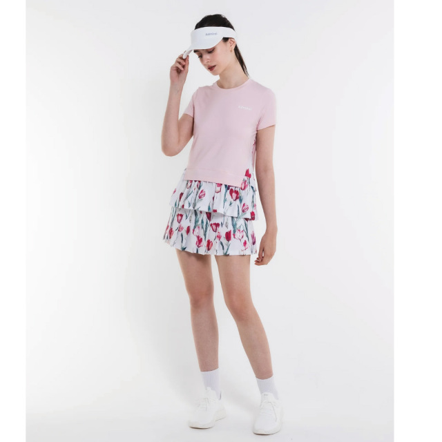 ADMIRAL　レディース　フェイクレイヤーヘムグラフィックTEE　ATLA603-48　2026SS　ピンク