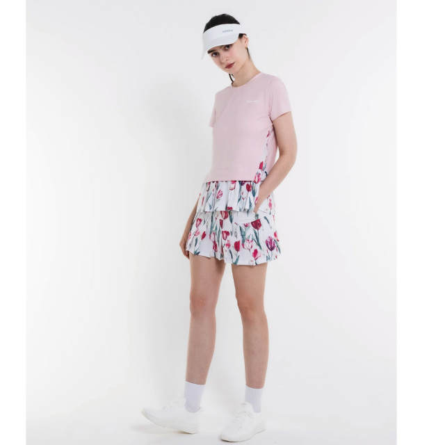 ADMIRAL　レディース　フェイクレイヤーヘムグラフィックTEE　ATLA603-48　2026SS　ピンク
