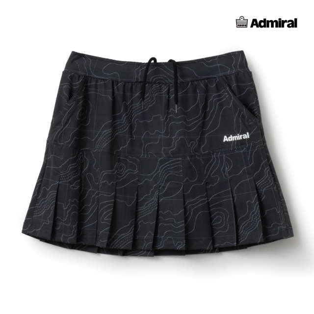 ADMIRAL レディース グラフィックプリーツスコート ATLA604-10 2026SS