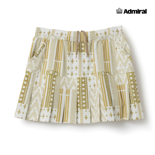 ADMIRAL レディース グラフィックプリーツスコート ATLA604-70 2026SS