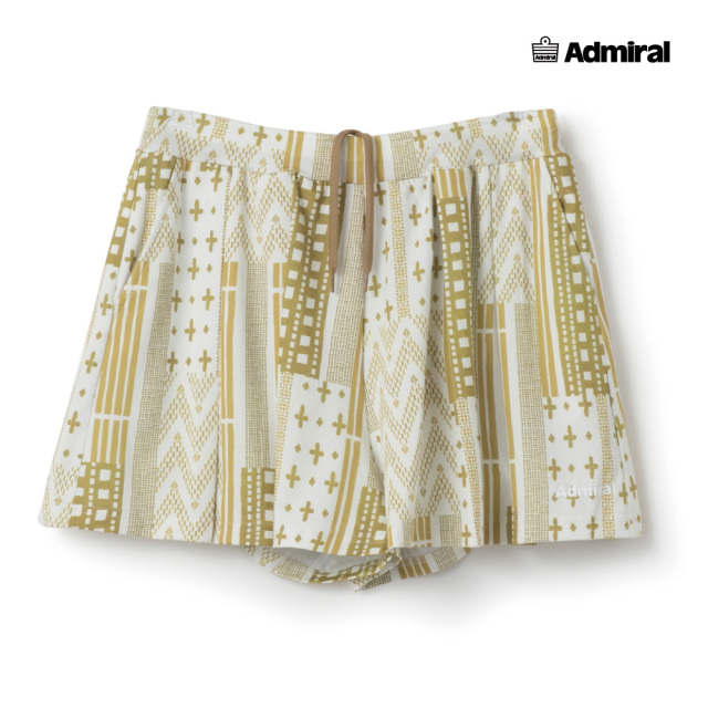 ADMIRAL　レディース　タックフレアグラフィックキュロット 　ATLA606-70