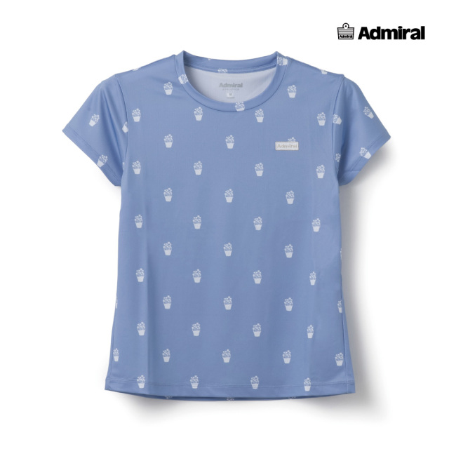 ADMIRAL レディース フラワーバスケットアイコンTEE ATLA622-39 2026SS サックス