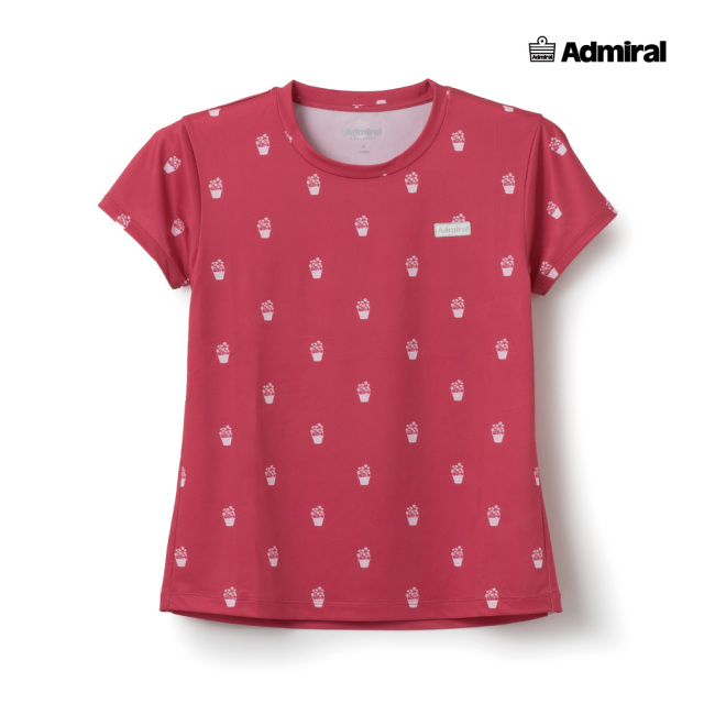 ADMIRAL レディース フラワーバスケットアイコンTEE ATLA622-40 2026SS レッド