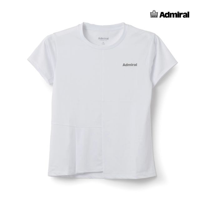 ADMIRAL レディース ワンサイドタックTEE ATLA624-00 2026SS ホワイト