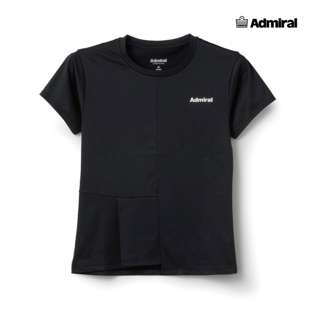ADMIRAL レディース ワンサイドタックTEE ATLA624-10 2026SS ブラック
