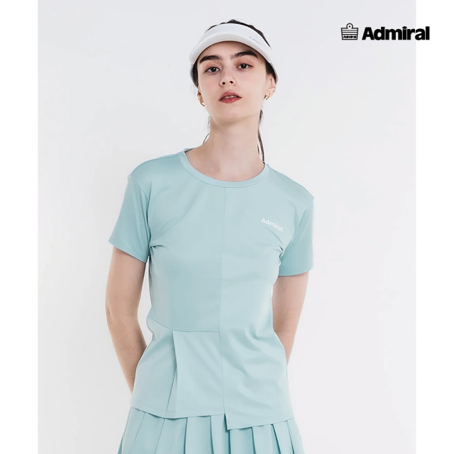 ADMIRAL レディース ワンサイドタックTEE ATLA624-66 2026SS ミントグリーン