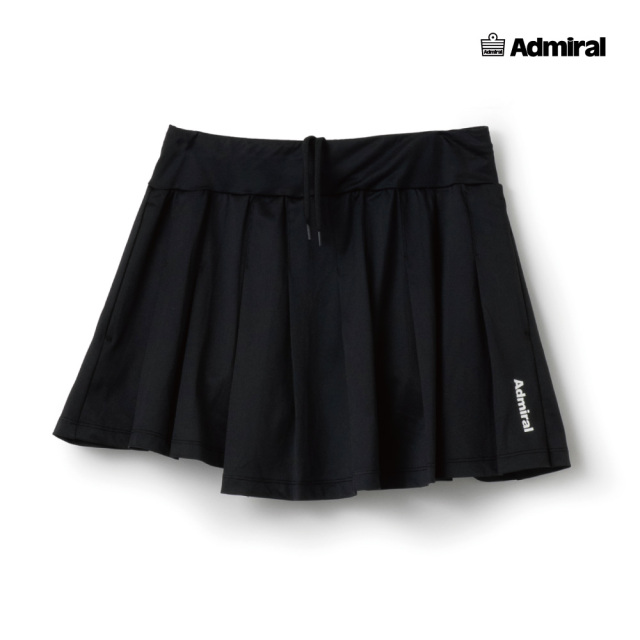 ADMIRAL レディース アシメヘムプリーツスコート ATLA626-10 2026SS ブラック