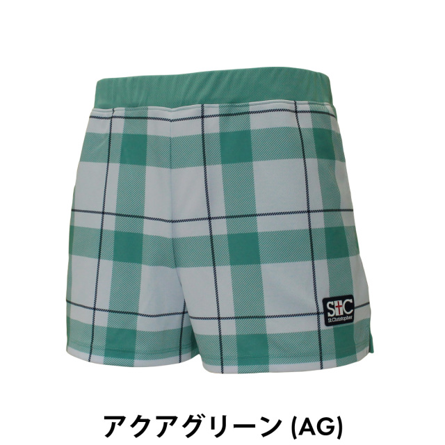 St.Christopher　レディース　ブロックチェックゲームショートパンツ　STC-BEW2424