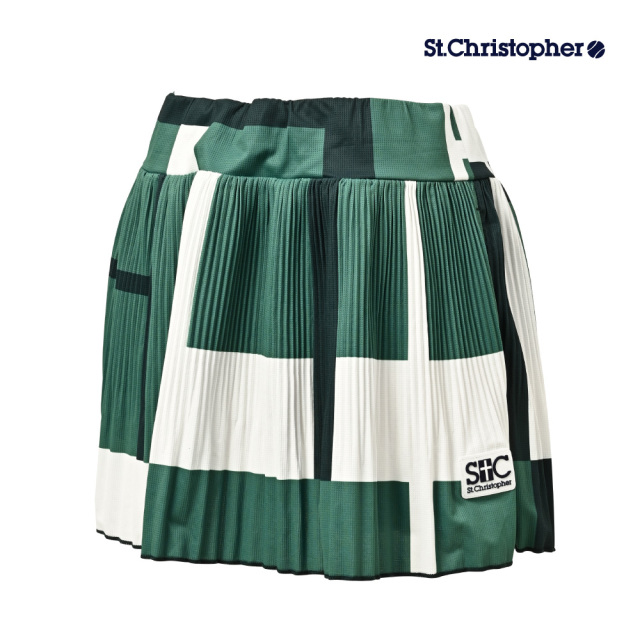 St.Christopher　プリーツスコート　レディース　セントクリストファー　STC-BFW6042-GN　26FW