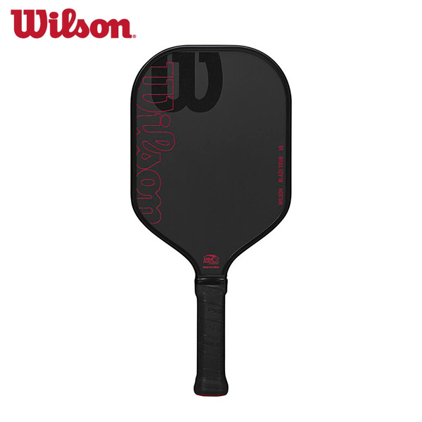 ウィルソン BLAZE TOUR 16 ピックルボール パドル ブラック WR157711U2 Wilson PICKLEBALL ラケット 16mm カーボン ブレイズツアー