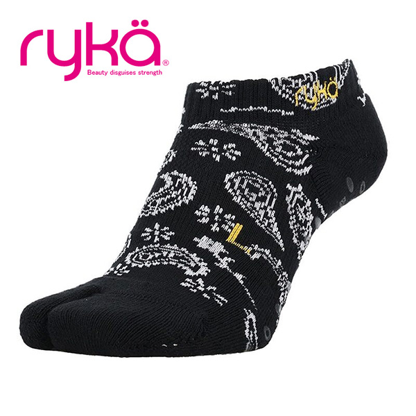 ryka R-SOX-6 BKP レディース (23～25cm) すべり止め付き足袋型ソックス