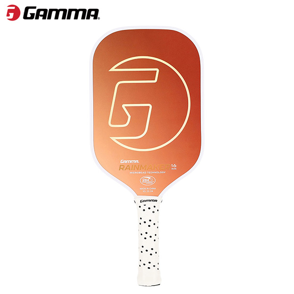 GAMMA ピックルボールパドル MICROBEAD RAINMAKER 16 オレンジ
