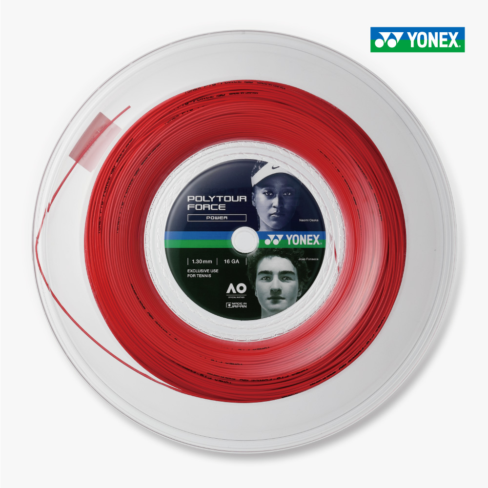 YONEX　ポリツアーフォース　200ｍ　PTFO　2026SS　ブラック　ブライトレッド
