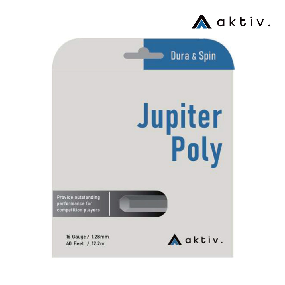 aktiv.　ジュピターポリ　AKTBF1106　AKTBF1107　ブラック　ポリストリング　テニス　 アクセサリ　小物　ストリング　ガット　単張り　アクティフ　Jupiter Poly　ポスト投函対応