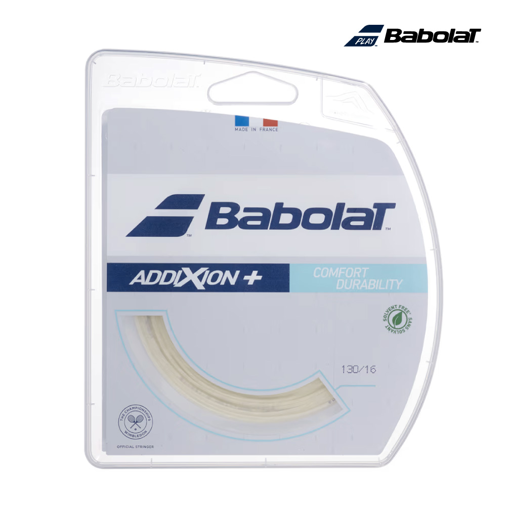BABOLAT　アディクション プラス　12M　241151　2025SS　ナチュラル　単張
