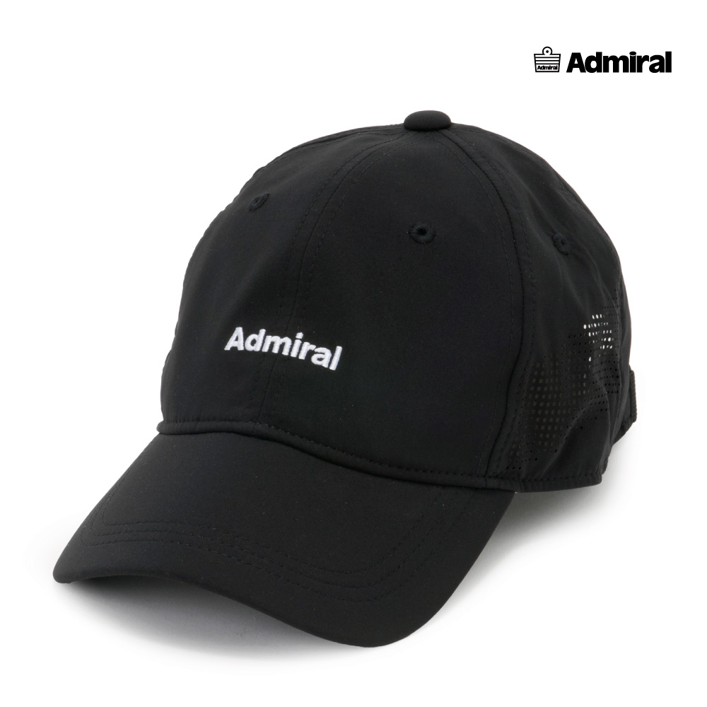 ADMIRAL サイドパンチング6パネルキャップ ATMZ604-10　2026FW　ブラック