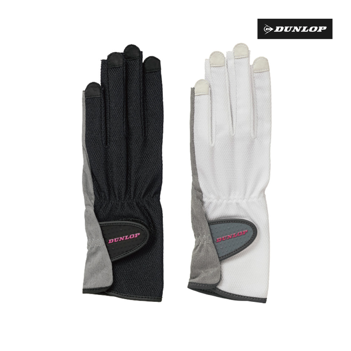 ダンロップ  【レディス】グローブ〈ネイルスルータイプ〉（両手セット） TGG-0117W