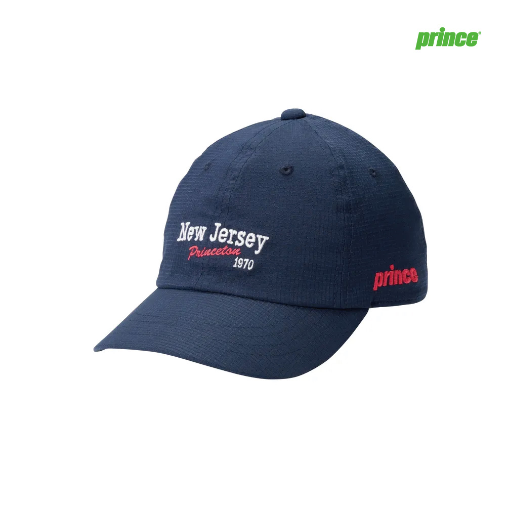 PRINCE　NEW JERSEY刺繍キャップ　PH008-127　ネイビー　男女兼用　軽量　通気性　ユニセックス　テニス　プリンス