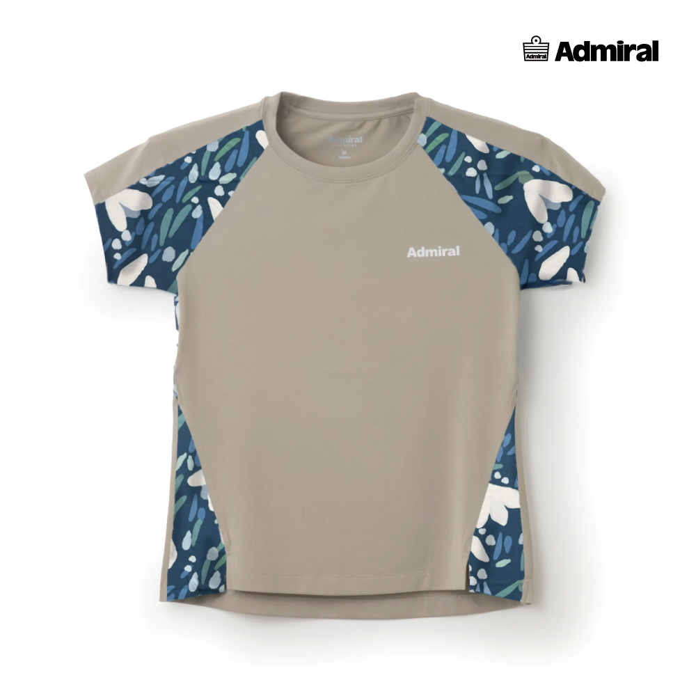ADMIRAL　レディース　ラグランスリーブグラフィックTEE　ATLA533-029　2025FW　ベージュ