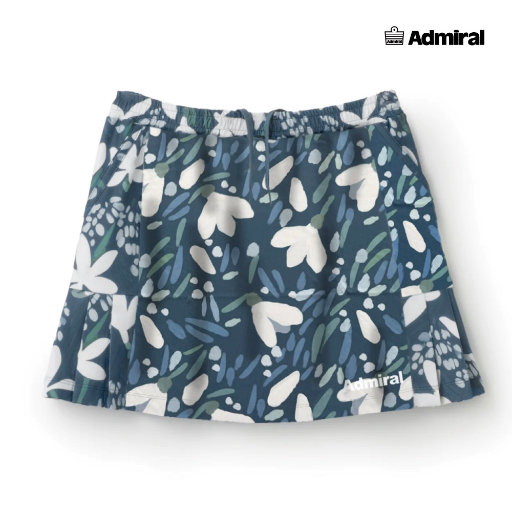 ADMIRAL　レディース　サイドヘムプリーツグラフィックスコート　ATLA535-034　2025FW　ブルー