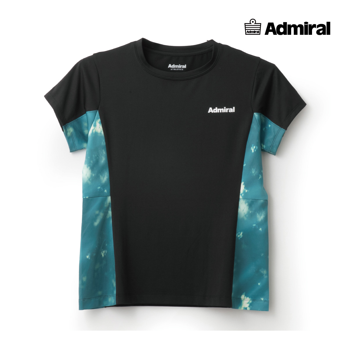 ADMIRAL　レディース　サイドフレアヘムグラフィックTEE