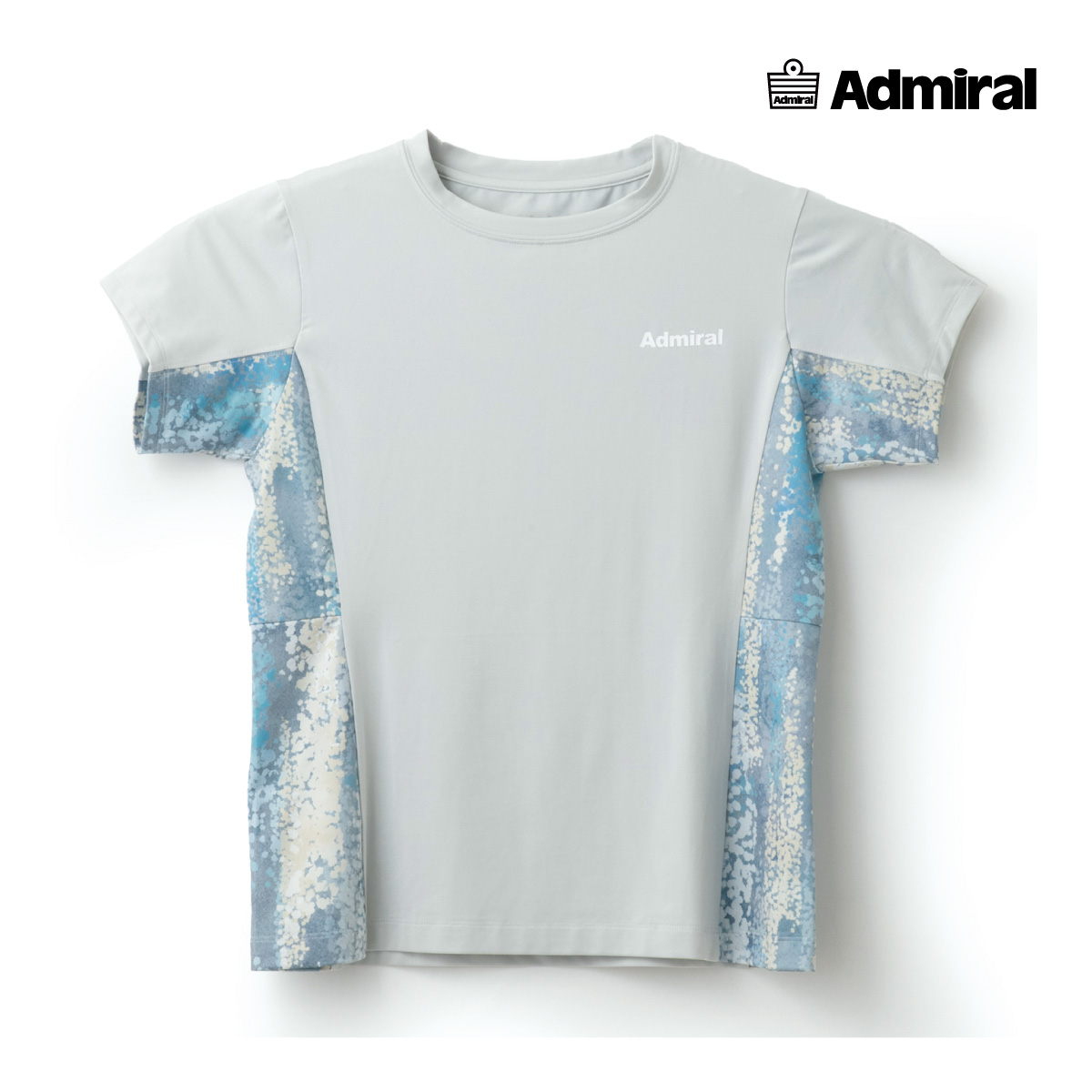 ADMIRAL　レディース　サイドフレアヘムグラフィックTEE