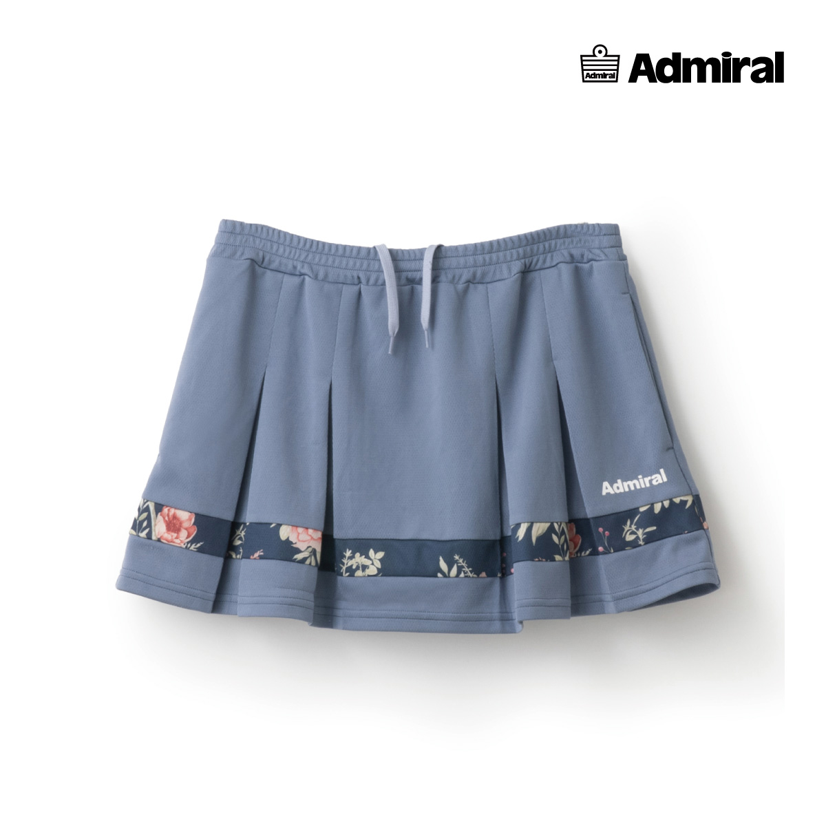 ADMIRAL　レディース　フラワーラインボックスプリーツスコート