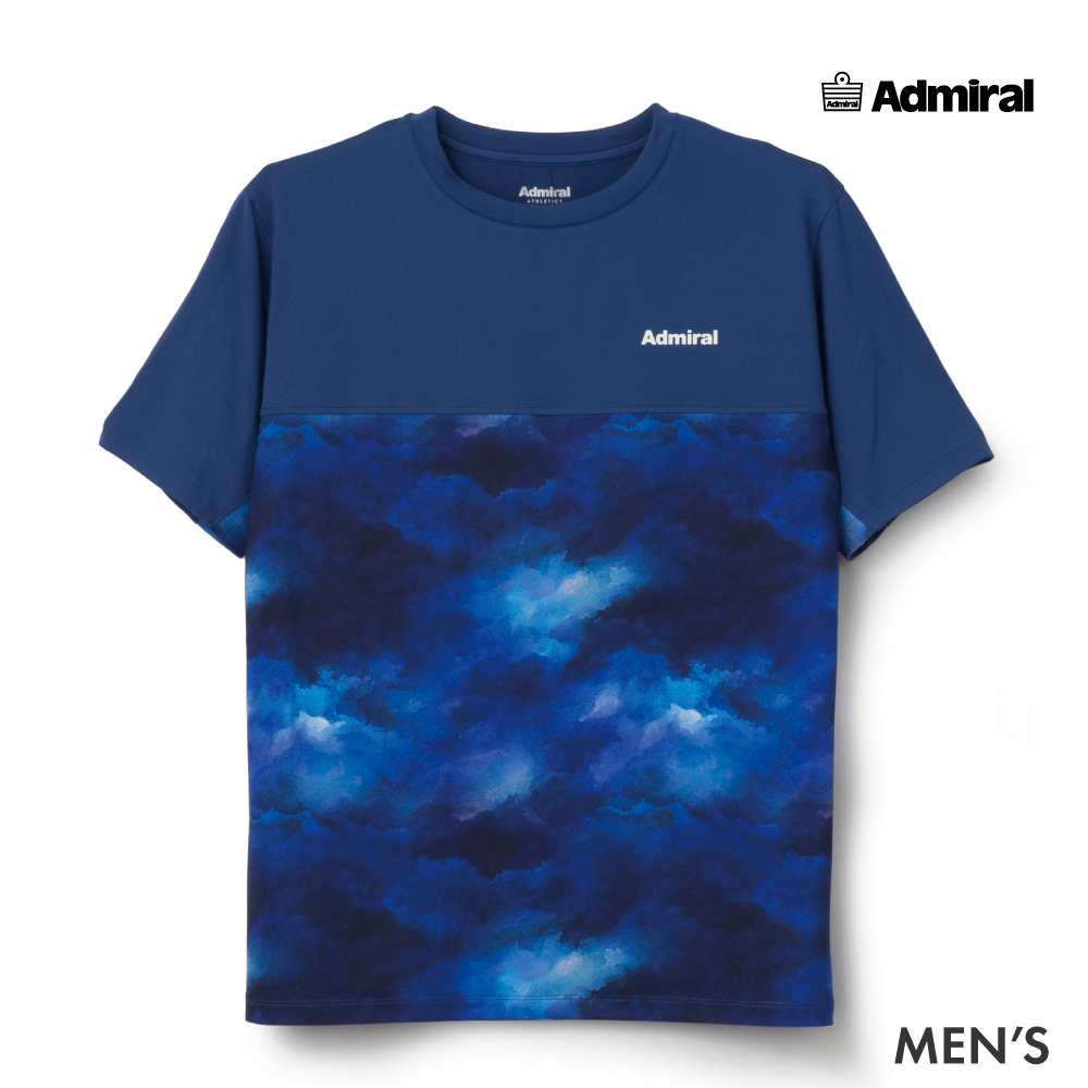ADMIRAL ブロッキンググラフィックTEE　ATMA612-32 メンズ　2026FW　ロイヤルブルー