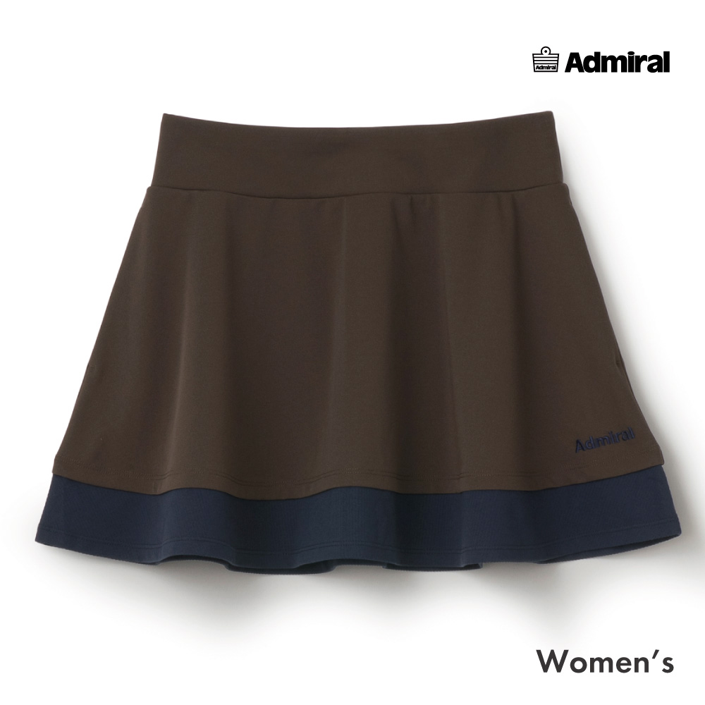 ADMIRAL バイカラーレイヤードフレアスコート　ATLA671-22 レディス　2026FW