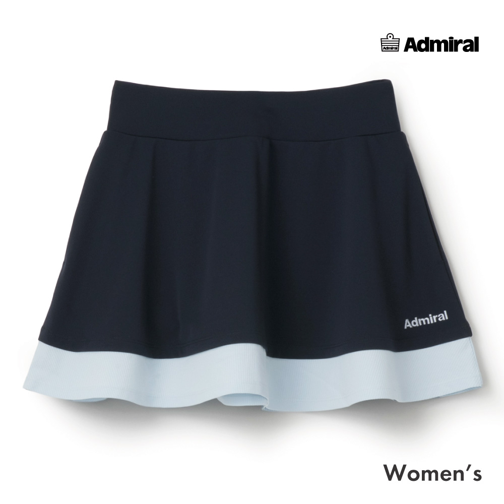 ADMIRAL バイカラーレイヤードフレアスコート　ATLA671-30 レディス　2026FW