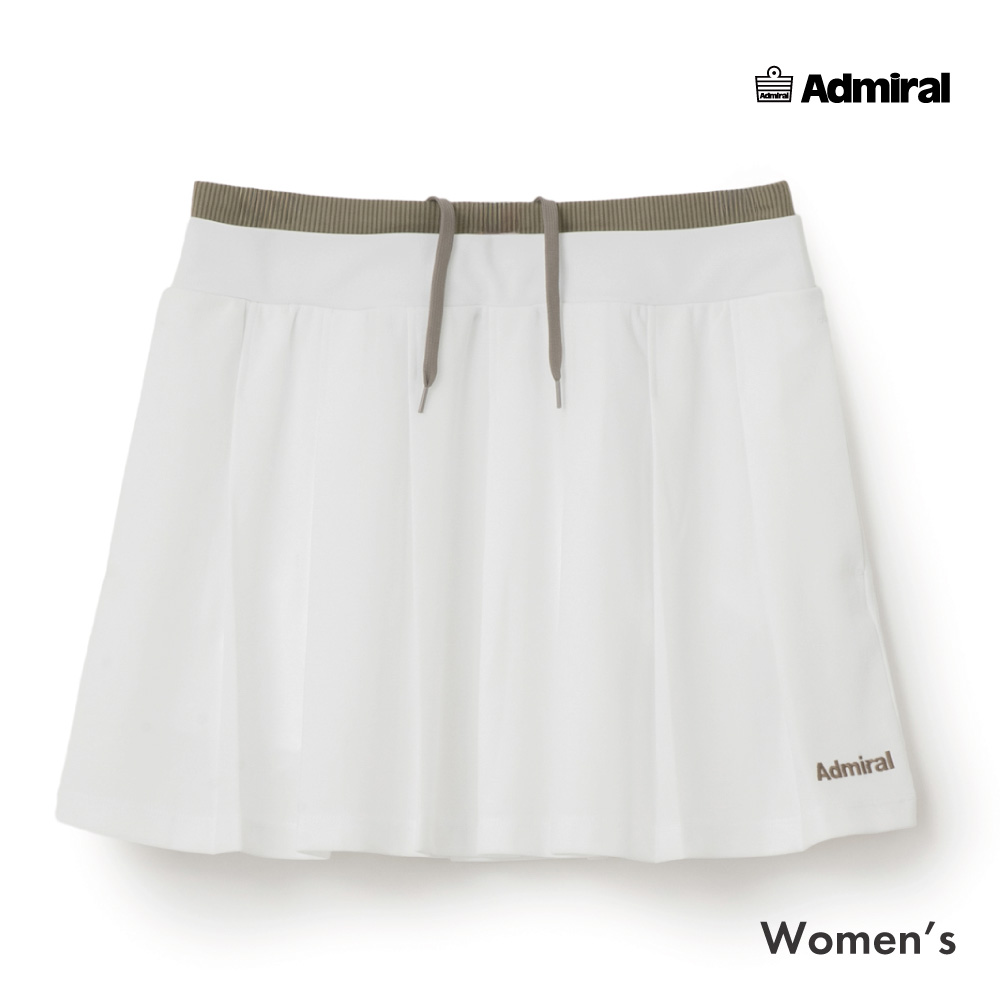 ADMIRAL バイカラープリーツスコート　ATLA672-01 レディス　2026FW