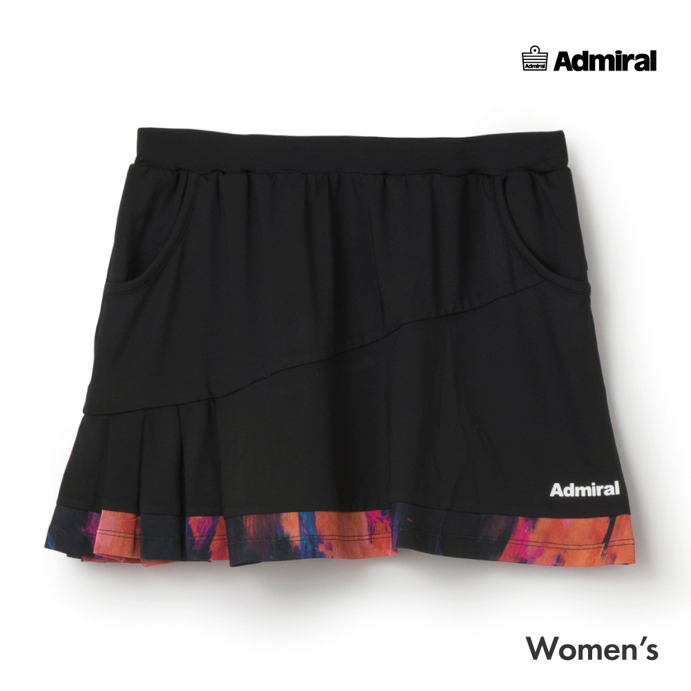 ADMIRAL アシメプリーツグラフィックヘムスコート　ATLA643-10 レディス　2026FW　