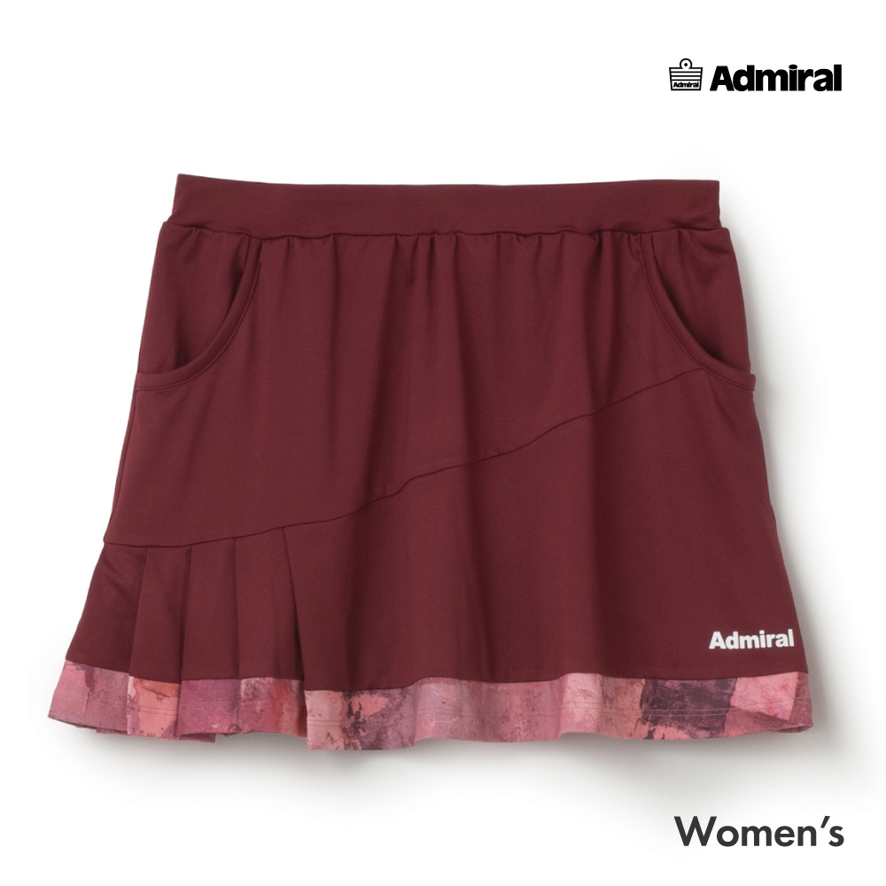 ADMIRAL アシメプリーツグラフィックヘムスコート　ATLA643-55 レディス　2026FW