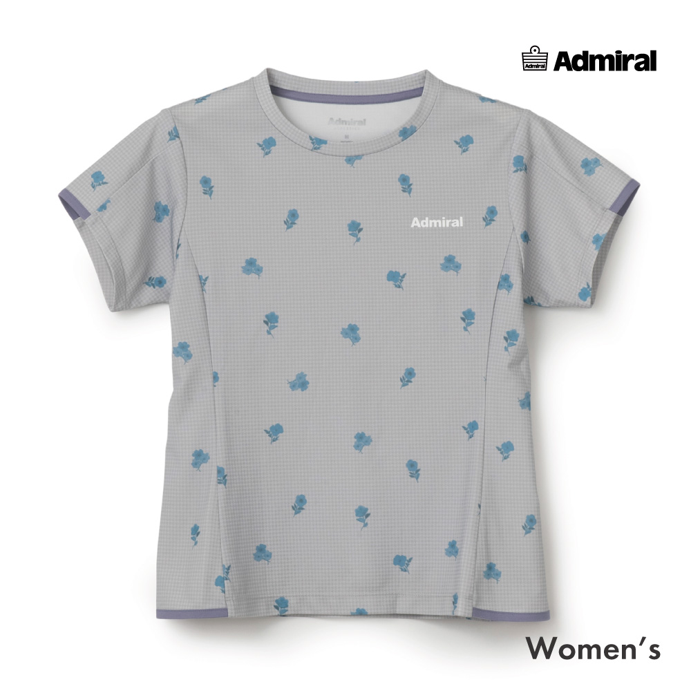 ADMIRAL フラワーチェックサイドフレアTEE　ATLA655-16 レディス　2026FW