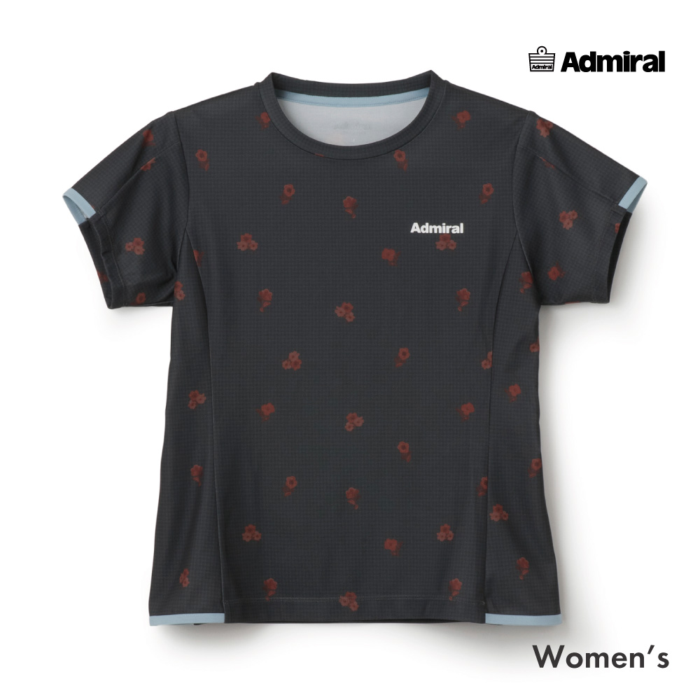 ADMIRAL フラワーチェックサイドフレアTEE　ATLA655-18 レディス
