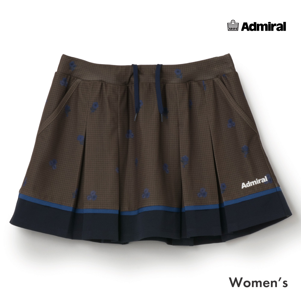 ADMIRAL フラワーチェックタックプリーツスコート　ATLA658-20 レディス　2026FW　
