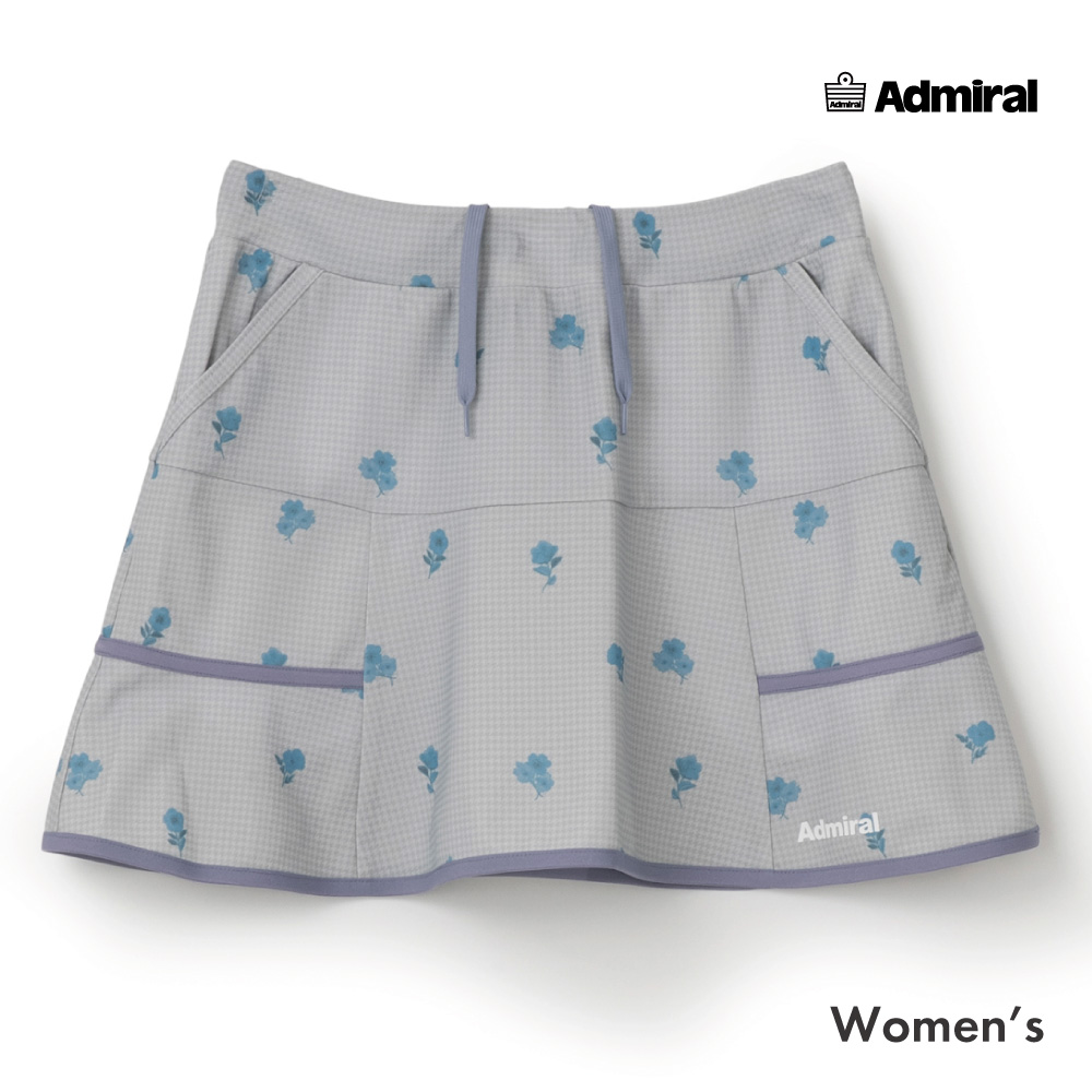 ADMIRAL フラワーチェックヘムラインスコート　ATLA659-16 レディス　2026FW