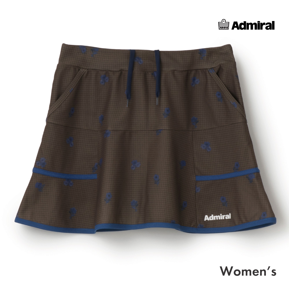 ADMIRAL フラワーチェックヘムラインスコート　ATLA659-20 レディス